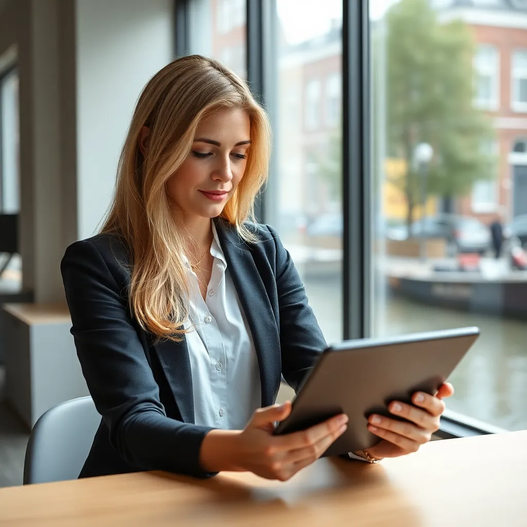 Man in zakelijke kleding die lacht tijdens gesprek