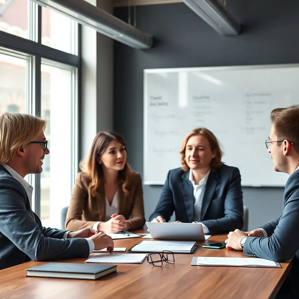 Persoon die doelen opschrijft in een notitieboek met een kopje koffie erbij
