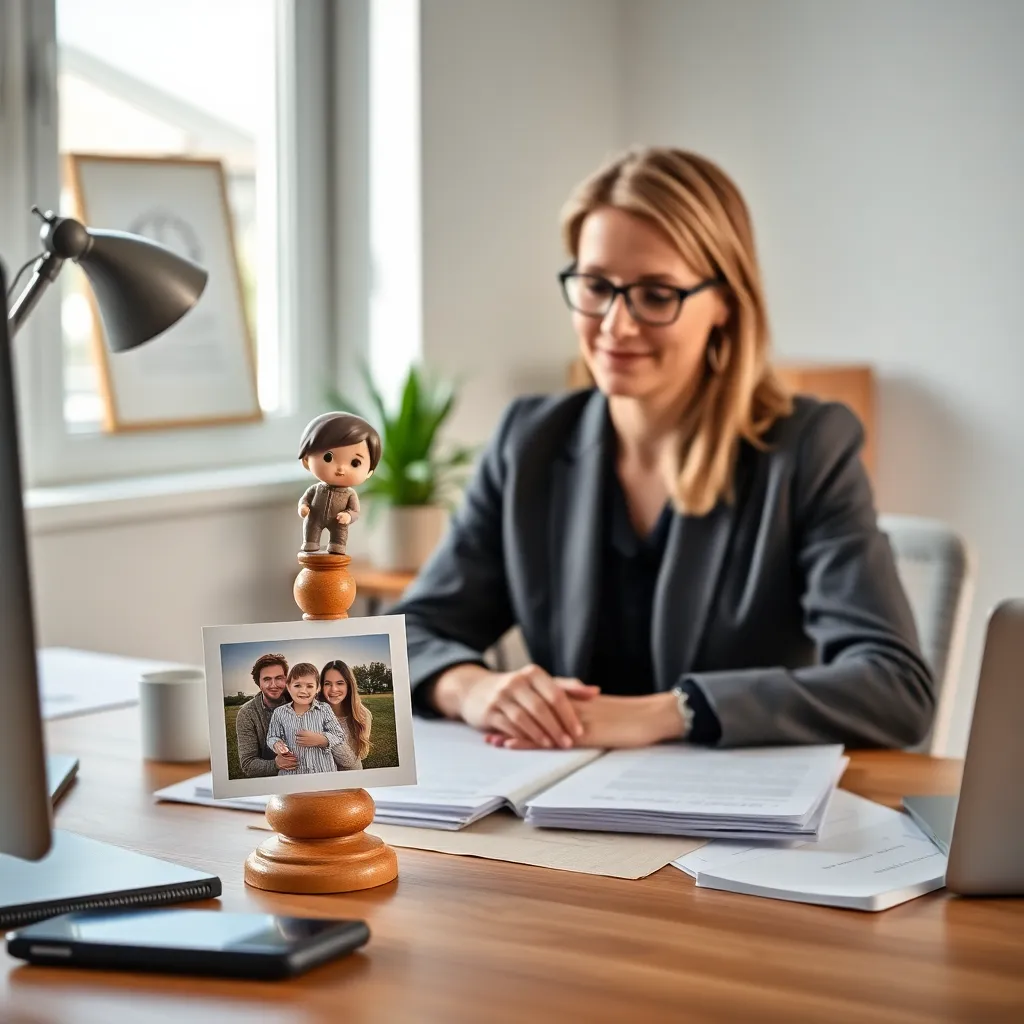 Persoon die werk-privé balans behoudt